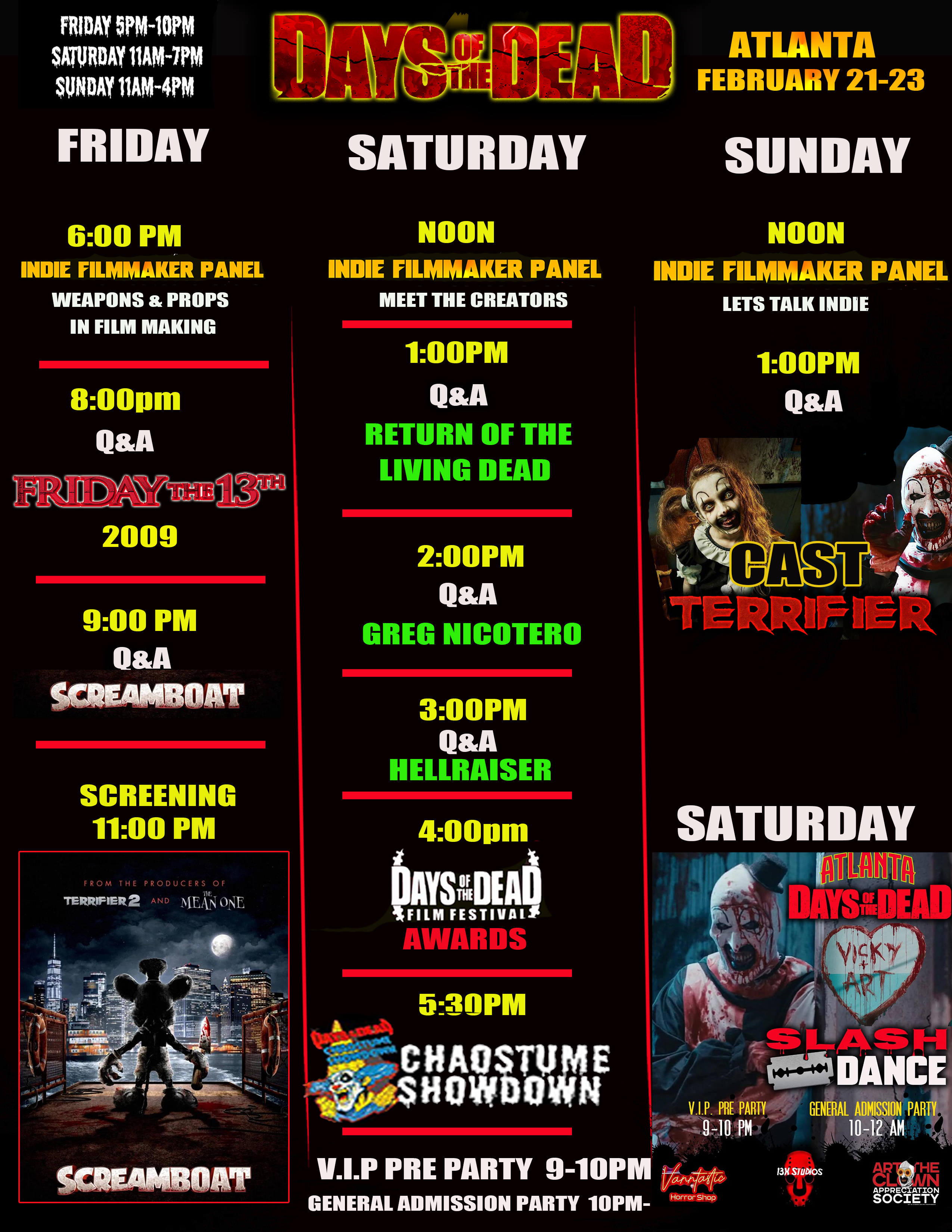 Events Schedule
