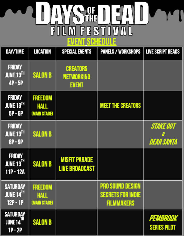Events Schedule